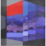 James Twitty, Sirius 4/7, 1971 Acrylic on Canvas "Sirius 4/7" Signed, titled, and dated verso