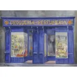 Alfredo Ramón, Drogueria- Perfumeria., Oil on Canvas "Drogueria- Perfumeria." Signed and dated 1982 lower left