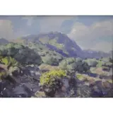 Manuel Martín González, Manuel Martinez Gonzalez, Spanish, 1901-1988, Oil on Canvas Landscape