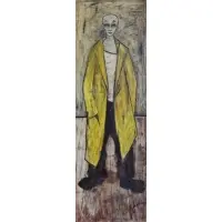 Harlequin by Charles Levier, Oil on Canvas, sold Apr 2014