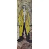 Charles Levier, Harlequin, Oil on Canvas