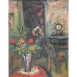 Jakub Zucker, Interior Still Life with Figure