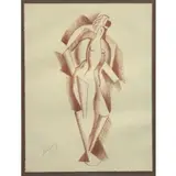 Alexander Archipenko, Die Schaffenden, Lithograph of a Woman