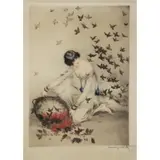 Les Pillards. by Louis Icart, Titled in pencil lower right, sold Apr 2014