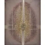 Zdzislaw Salaburski, Struggle., Mixed Media on Canvas "Struggle." Signed and dated 1965 lower right