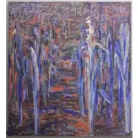 Pam Avril, Cornfield, 1981, Oil on Canvas "Cornfield" 1981