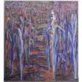 Pam Avril, Cornfield, 1981, Oil on Canvas "Cornfield" 1981