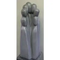 Carol Brody, The Mission., Stone Sculpture "The Mission." Signed along bottom edge