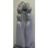 Carol Brody, The Mission., Stone Sculpture "The Mission." Signed along bottom edge