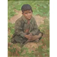 Václav Malý, Vaclav Maly, Czech, 1874 - 1935, Oil on Board of a Young Boy