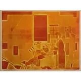 Romare Bearden, Carolina Interior., Etching and Aquatint "Carolina Interior." Monoprint