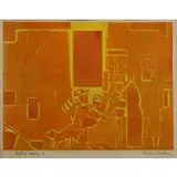 Romare Bearden, Carolina Morning., Etching and Aquatint "Carolina Morning." Monoprint