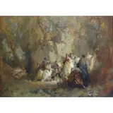 Frederick B Williams, Sylvan Glade., Oil/Canvas "Sylvan Glade." Signed lower right