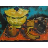 Joseph Hirsch, Joseph Hirsch, American - New York, 1910 - 1981, Oil on Canvas Fruit Still Life