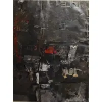 Yannis Spyropoulos, Abstract Composition, Oil on Paper