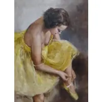 Intermission. by Pál Fried, Oil on Canvas "Intermission." Signed lower left, titled verso, sold Jan 2014