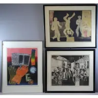 Robert Broner, Subway Percussion #2, 3 Etchings and Aquatints