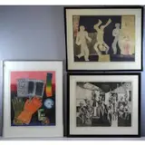 Robert Broner, Subway Percussion #2, 3 Etchings and Aquatints