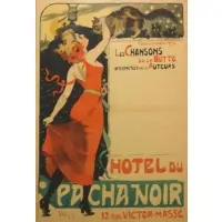 Jules-Alexandre Grün, Les Chausons de la Butte., French Lithograph Poster "Les Chausons de la Butte." Signed in the stone lower left