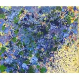 Floating Flowers. by Walasse Ting, 1968 Acrylic on Canvas, sold Jan 2014