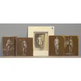 Untitled by Victor C. Anderson, 5 Nude Studies on Paper, sold Dec 2013