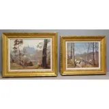 Victor C. Anderson, Last Leaves, 2 Oil Landscapes