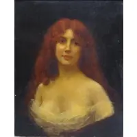 Aby Altson, Abbey Altson, Oil on Canvas Portrait of a Beauty