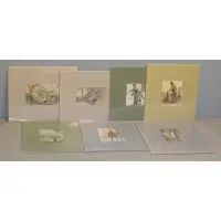 Victor C. Anderson, The Evening Mail, "The New Schoolteacher" - watercolor, 5.5" high x 4.75" wide