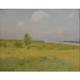 Charles W Eaton, Charles Warren Eaton, American, 1857 - 1937, Oil on Board Landscape