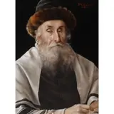 Ulrich Eichinger, Ulrich Eichinger, Austrian, 20th century, Oil/Board Portrait of a Rabbi