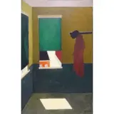 David Schwab, Corner of the Room., Oil on Canvas "Corner of the Room." Signed lower right