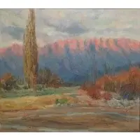 Aurelio Cincioni, Ultimas Luces, Oil on Canvas "Ultimas Luces" Cordoba Landscape