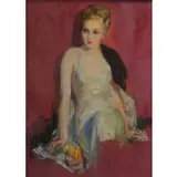 Guy Hoff, Guy Hoff, American - New York, 1889 - 1962, Pastel Portrait of a Beauty