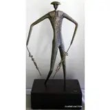 69 on an applied plaque. On a pine block base. From a New Canaan, CT estate. Dimensions: bronze only - 15 by C. Midcentury Bronze Toredor Sculpture Jere, sold Sep 2013