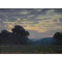 Whitney M Hubbard, Whitney Myron Hubbard, American - New York & Connecticut, 1875 - 1965, Oil on Panel Landscape