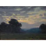 Whitney M Hubbard, Whitney Myron Hubbard, American - New York & Connecticut, 1875 - 1965, Oil on Panel Landscape