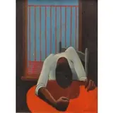 Walter Williams, Seated Man with Bowed Head, Oil on Canvas