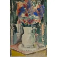 William Zorach, #16, Watercolor