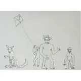 Alexander Calder, Santa Claus, Etching From the "Santa Claus" Portfolio