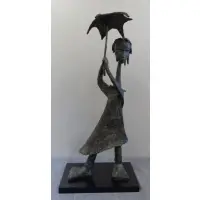 Ángel Botello, Girl with Umbrella.