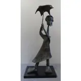 Ángel Botello, Girl with Umbrella.