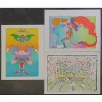 Peter Max, A.P., 3 Hand Signed Lithographs