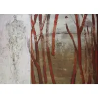Piotr Strelnik, Piotr Strelnik, Polish, b, Oil on Canvas Abstract Landscape with Figure