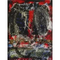 Constantin Karahalios, Constantin Karahalios, Greek, b, Abstract Mixed Media on Paper