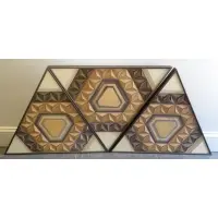Gregory Copeland, Untitled, 3 Piece 3-Dimensional Midcentury Wall Sculpture