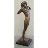 Emil Fuchs, Foundry mark, Art Deco Bronze Nude