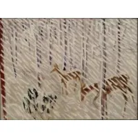 Wallace Putnam, Two Deer in Snow Storm.