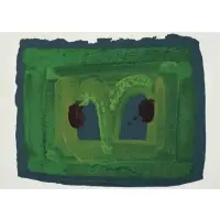 Howard Hodgkin, Lotus., Screenprint with Embossing