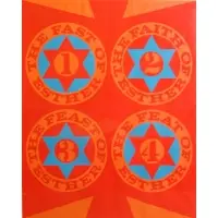 Purim: The Four Facets of Esther II. by Robert Indiana, Titled in pencil lower left and numbered 31/60 center, sold Jun 2013