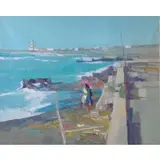 Nicola Simbari, Beach in Ostia.
